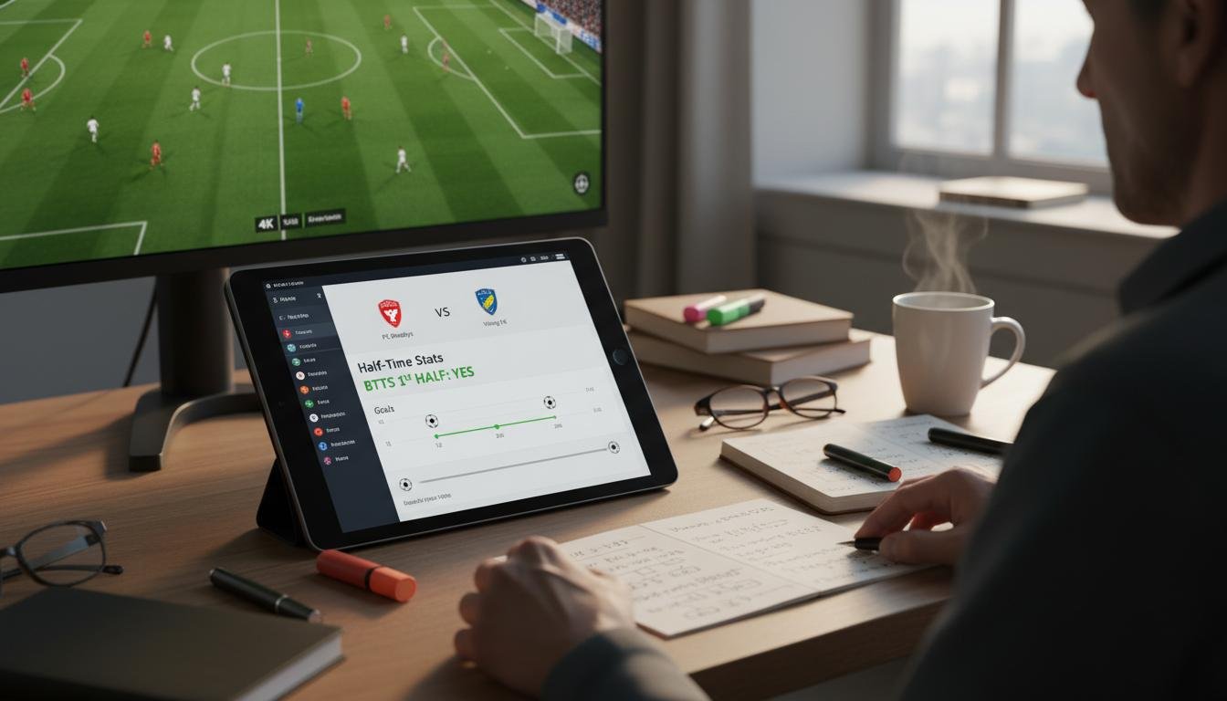 Fútbol. Estrategia de apuestas para «ambos marcarán» por tiempos