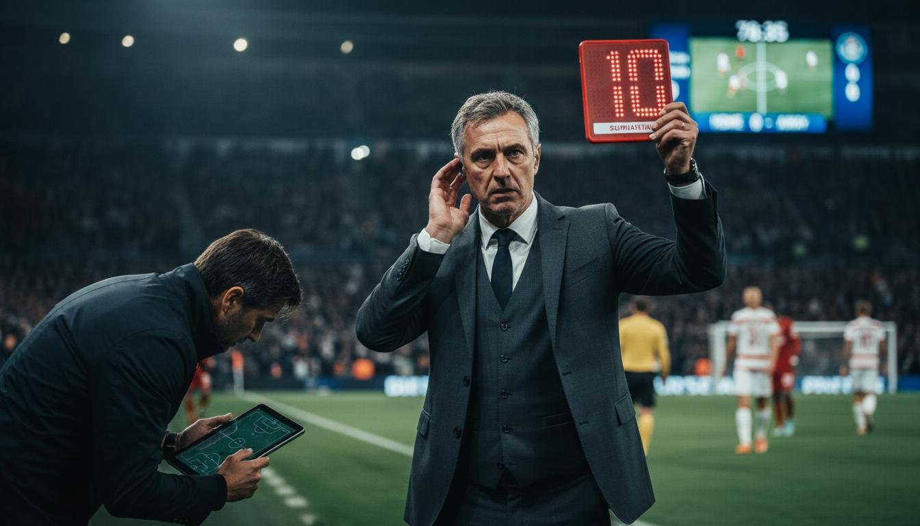 Football. Late-game goals betting strategy: a live approach to substitutions and fatigue