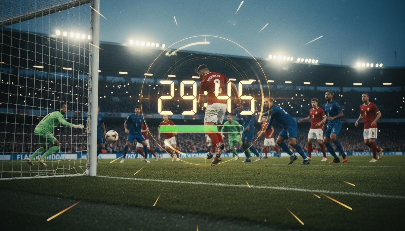 Futebol: apostando com critério no gol antes dos 30 minutos