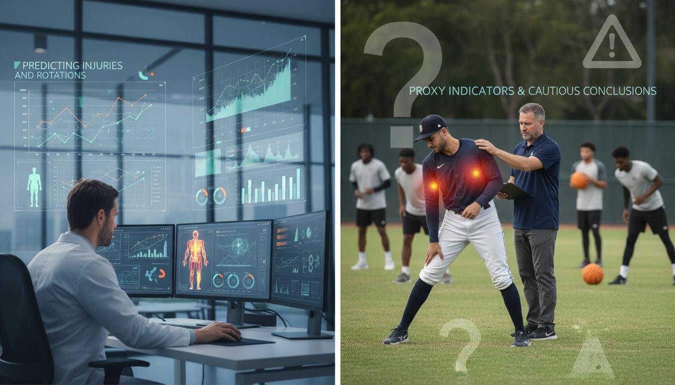 Predicting injuries and rotations: proxy indicators and cautious conclusions