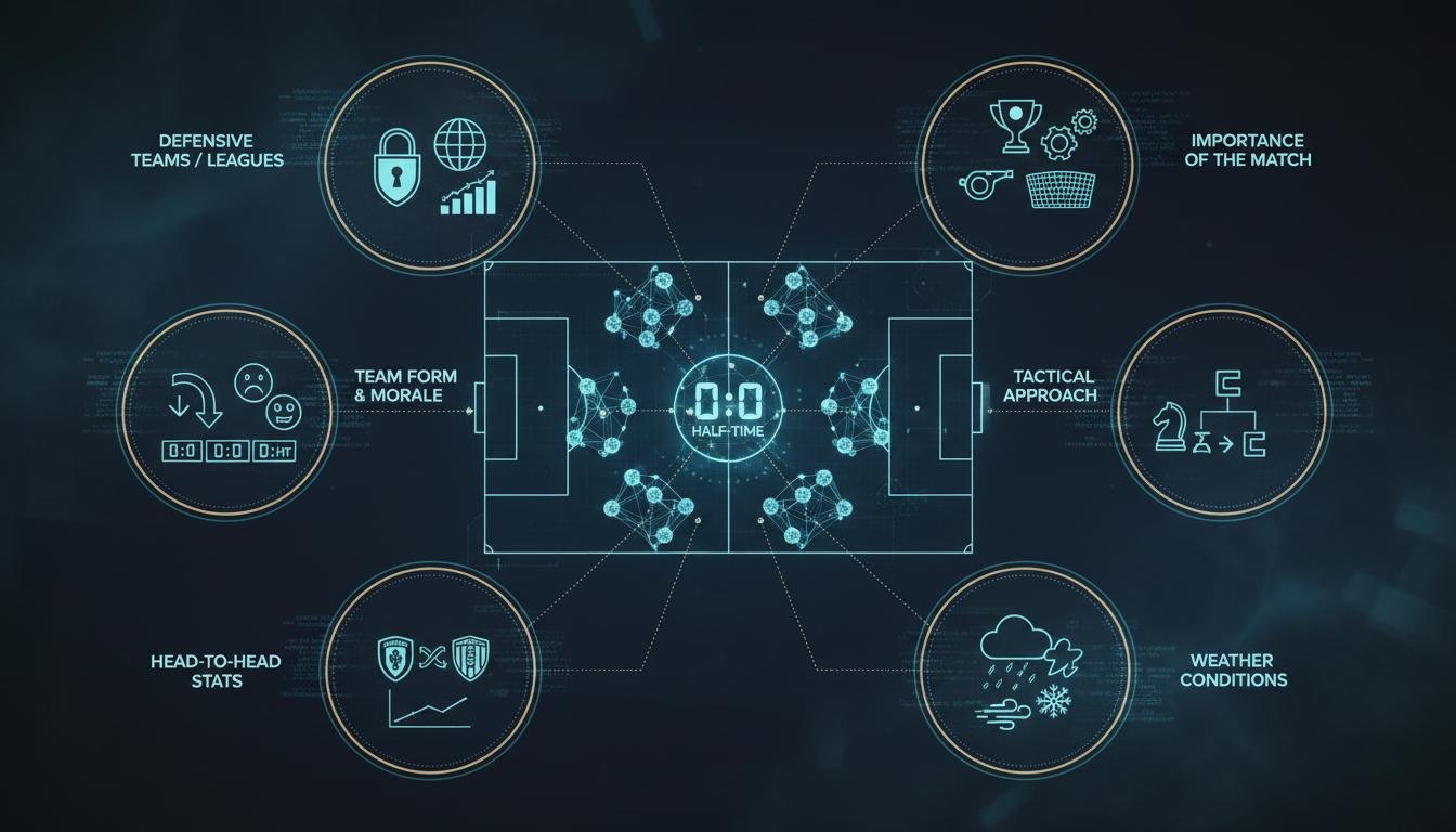 Football. betting strategy for “0:0 in the first half”
