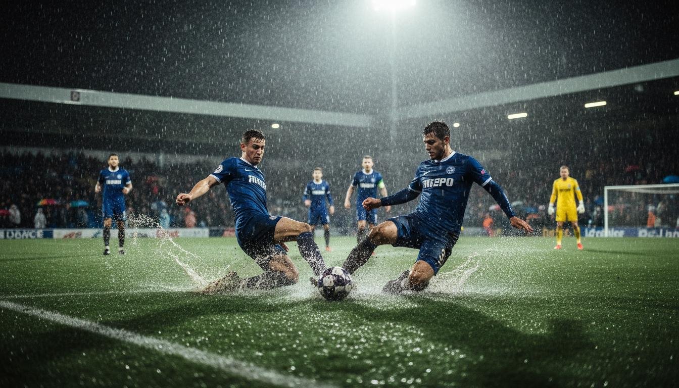 Football. Betting strategy for matches in rain/heat/wind