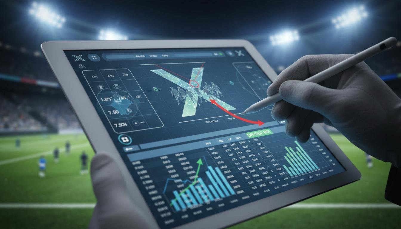 Football. Team offside betting strategy (IT)