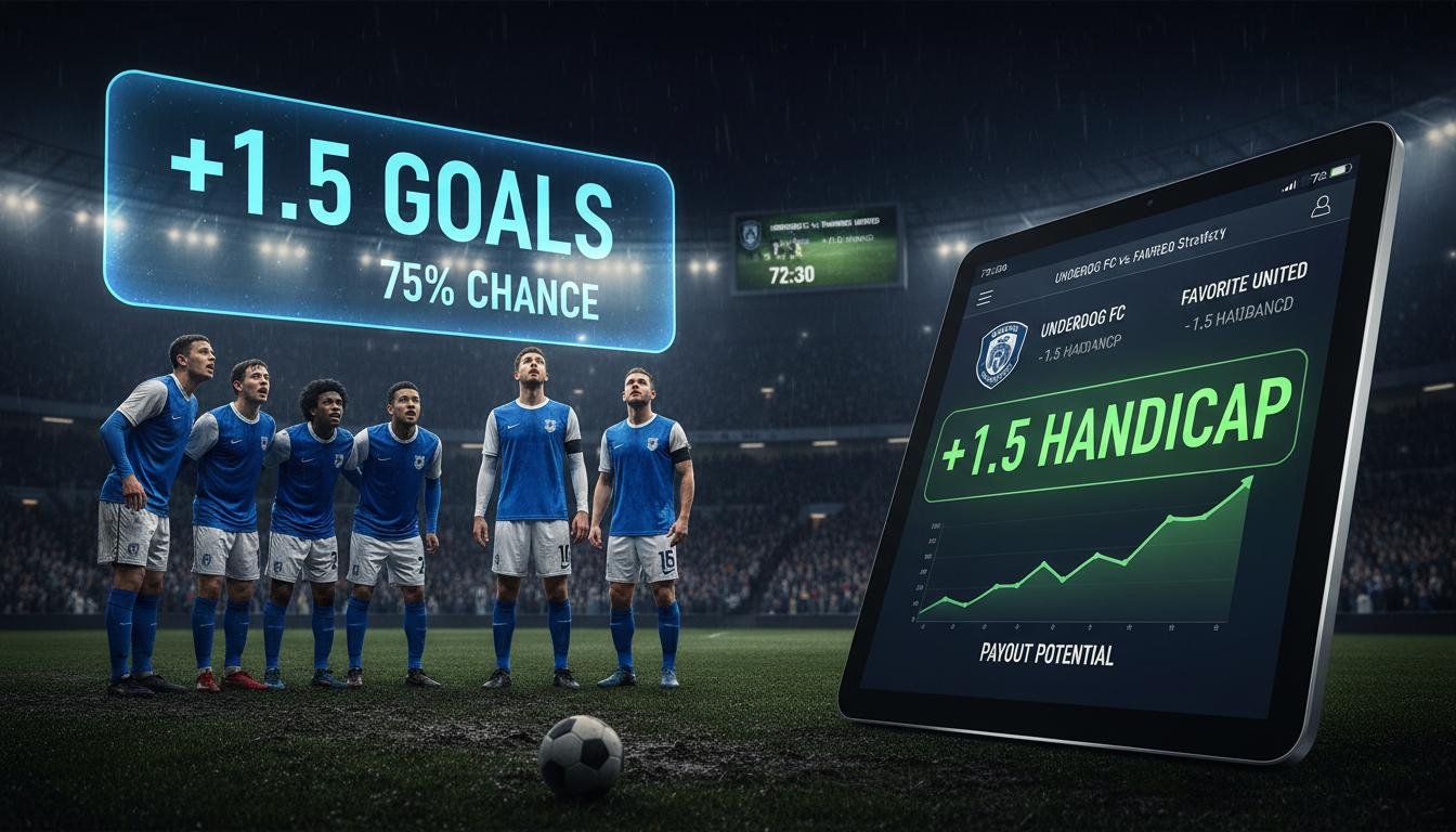 Football. Betting strategy on the underdog with a positive handicap
