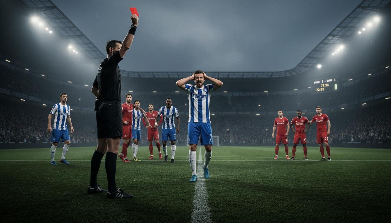 Football. Betting strategy on a “turning point” after a red card