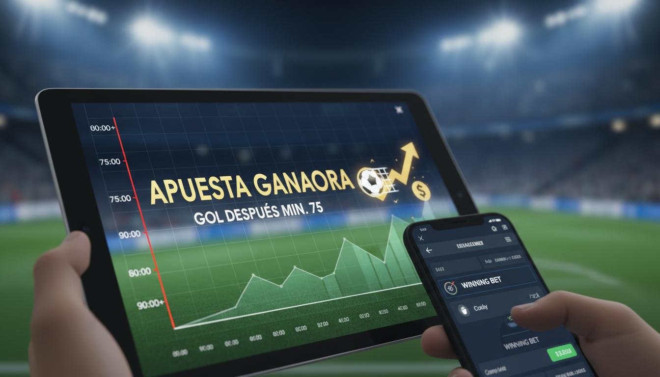 Fútbol. Estrategia de apuestas «gol después del minuto 75»