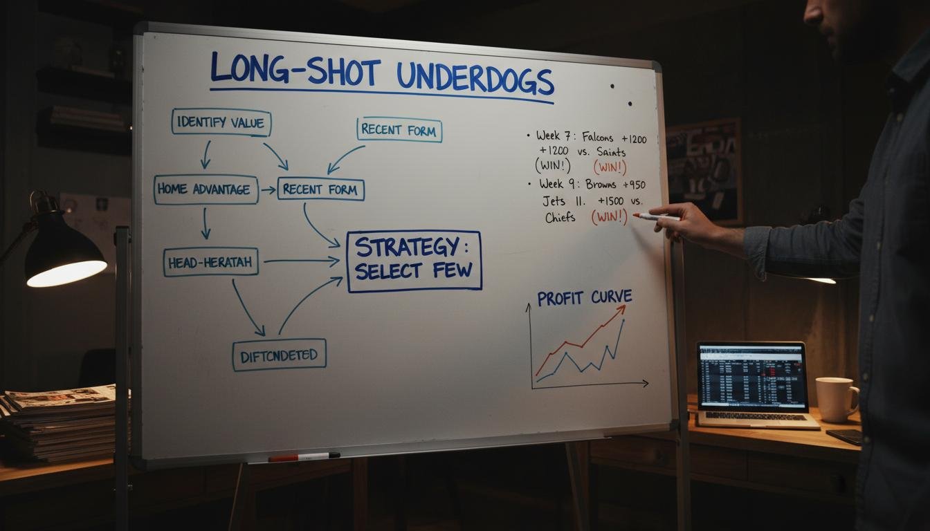 Football. Betting strategy on long-shot underdogs