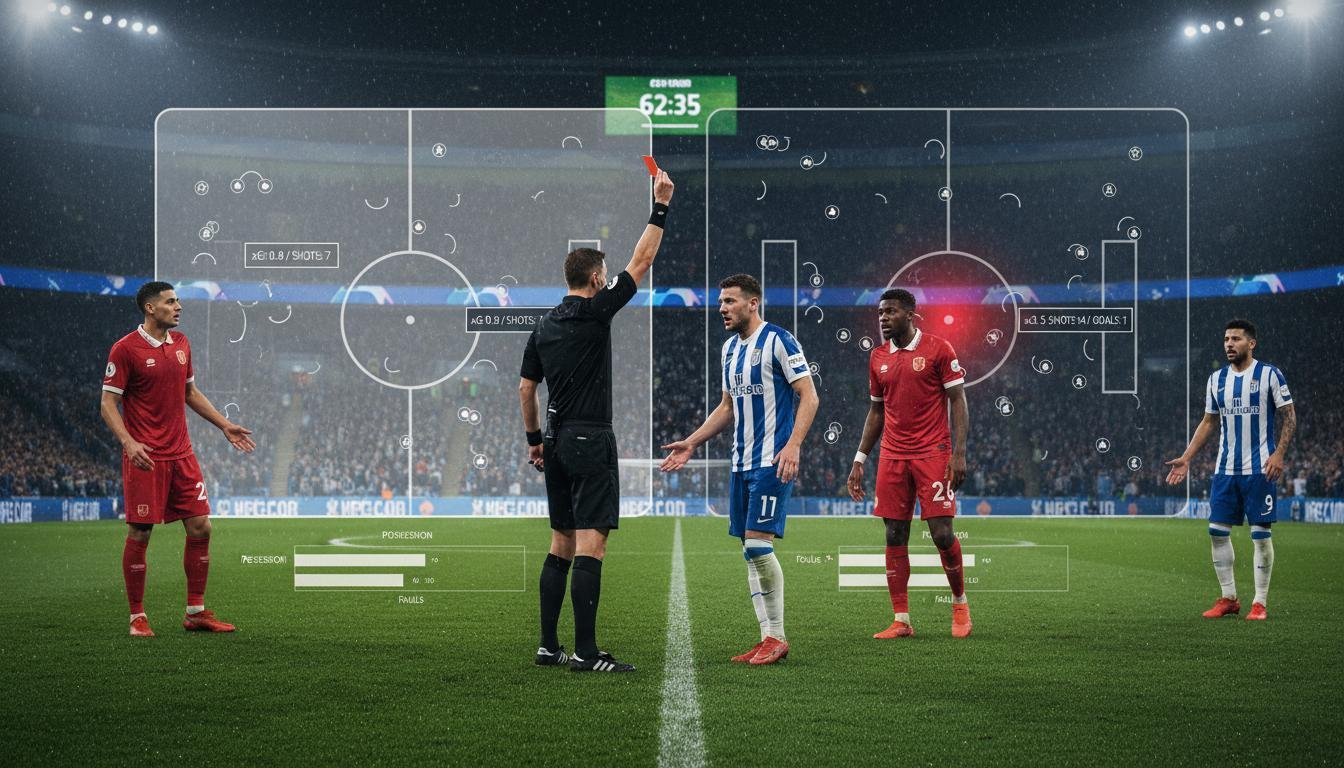 How to include red cards in xG and totals