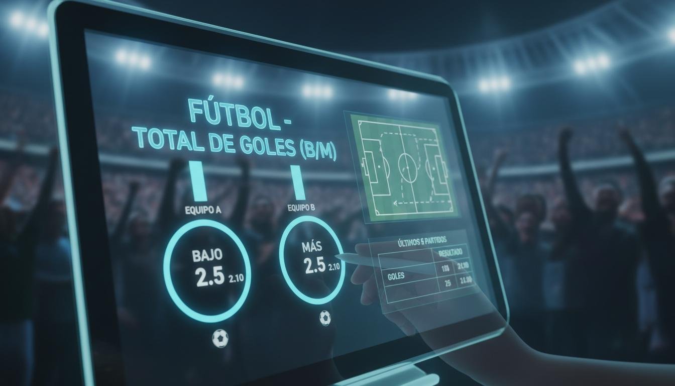 Fútbol. Estrategia de apuestas con total de goles (B/M)