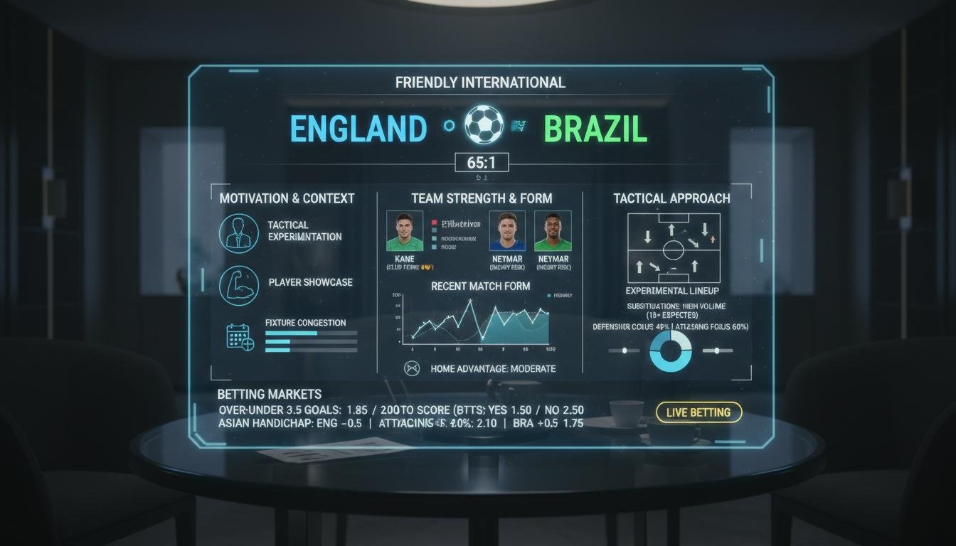 Football. Betting strategy for friendly matches between national teams
