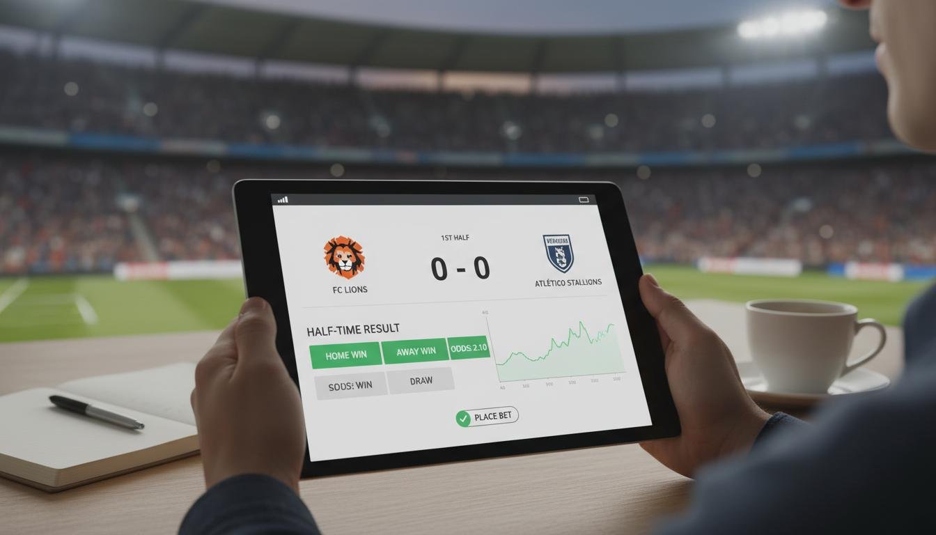 Fútbol. Estrategia de apuestas «empate en el primer tiempo»