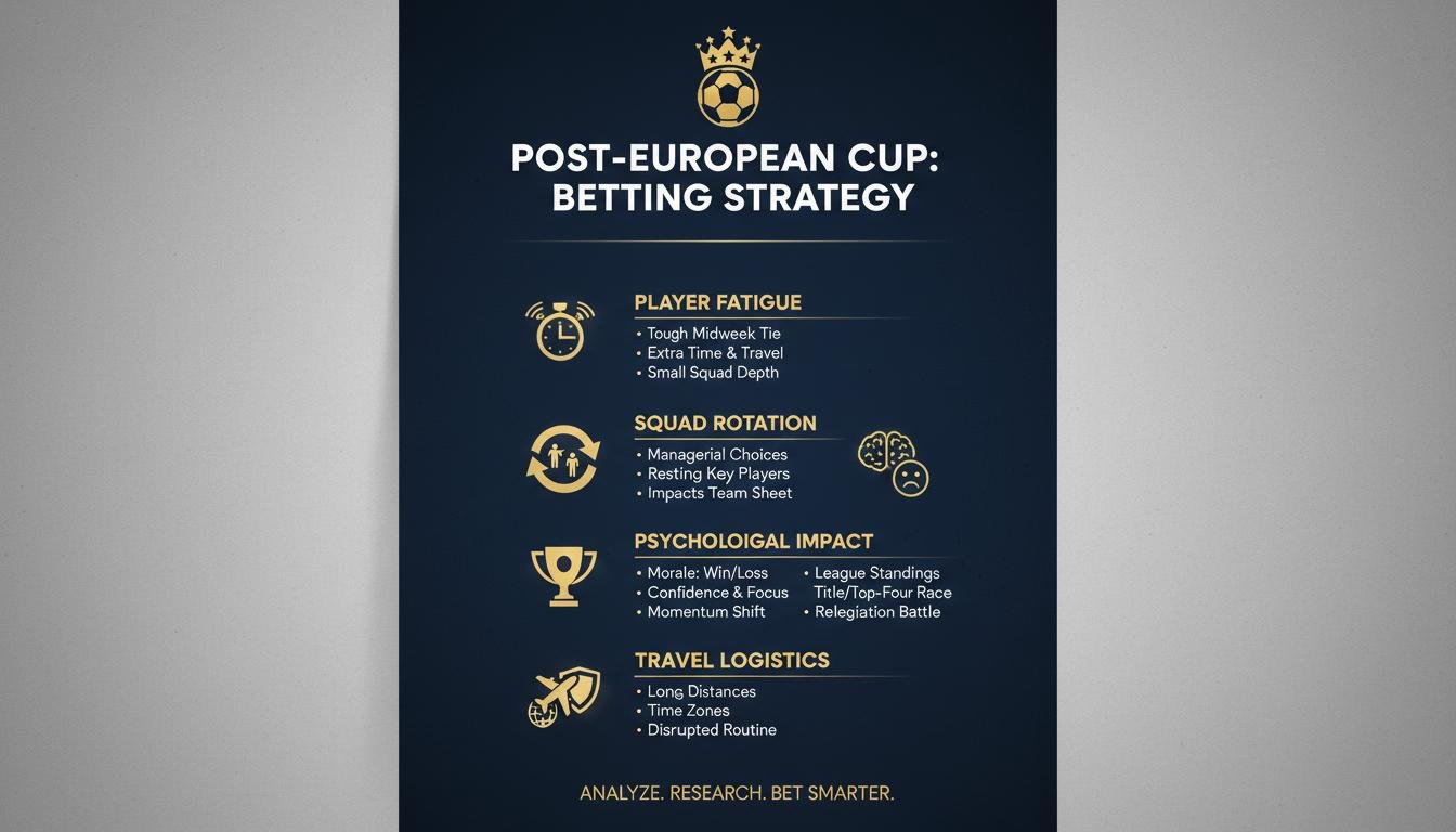 Football. Betting Strategy for Matches After European Cups